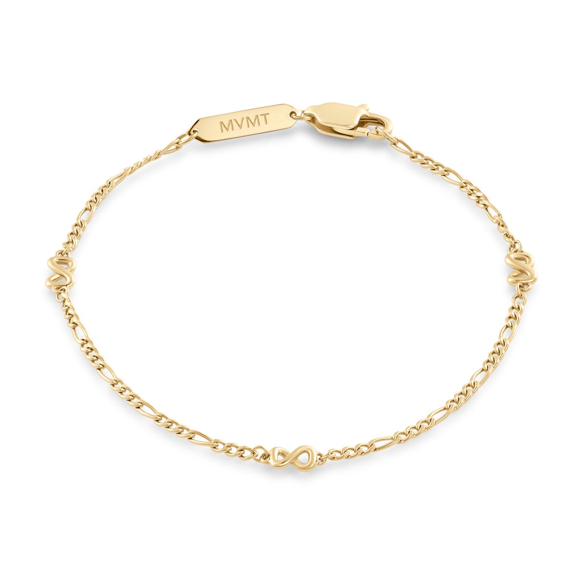 Figaro Chain Bracelet Gold