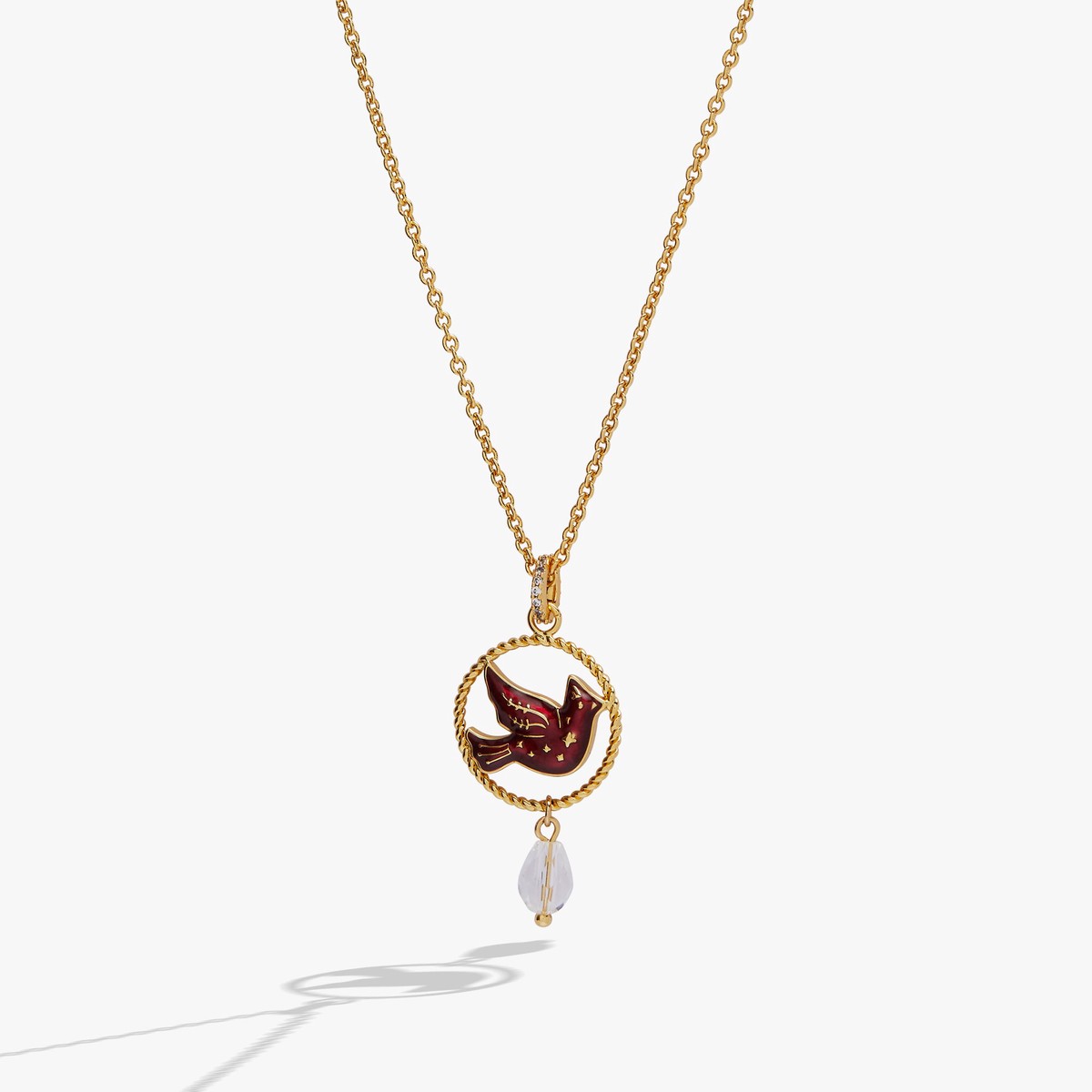 Crystal Cardinal Pendant