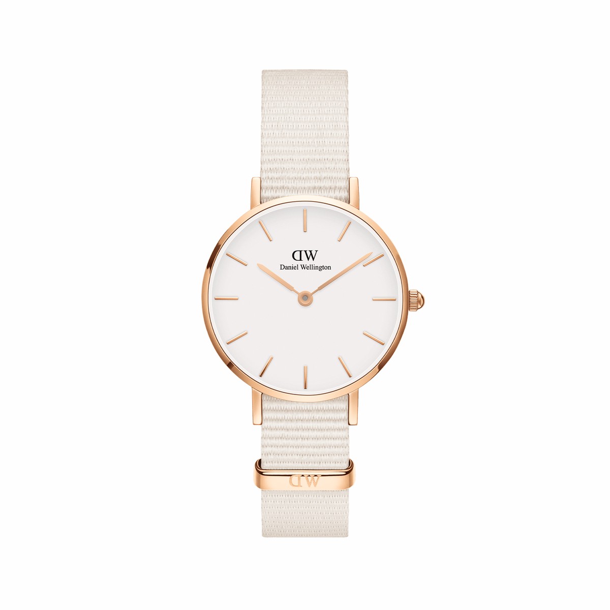 Federica Scagnetti x DW: Petite Chalk Nato Rose Gold