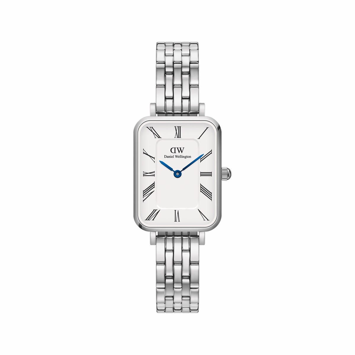 Quadro Roman Numerals 5-Link Silver