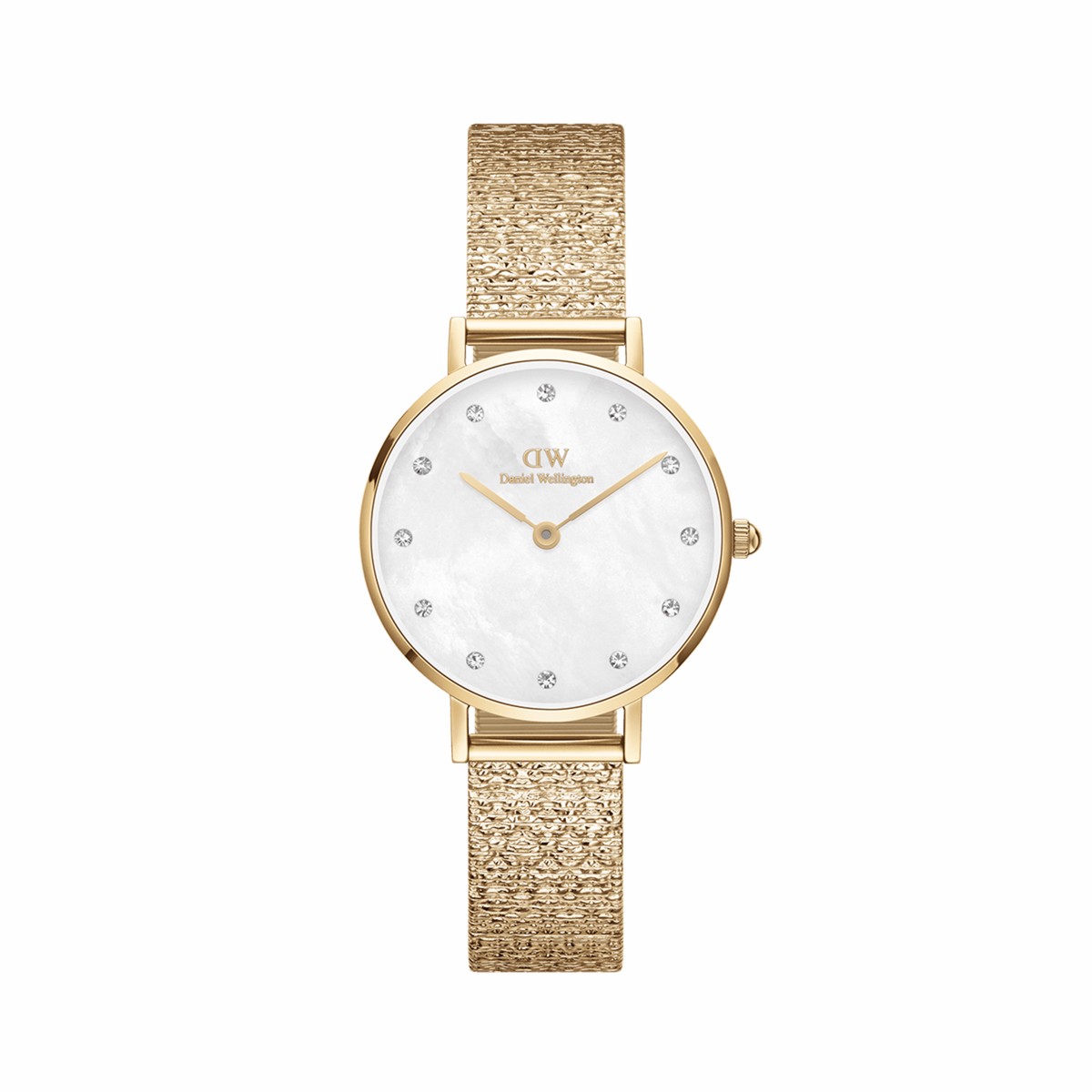 Petite Lumine Pressed Piano White MoP Gold